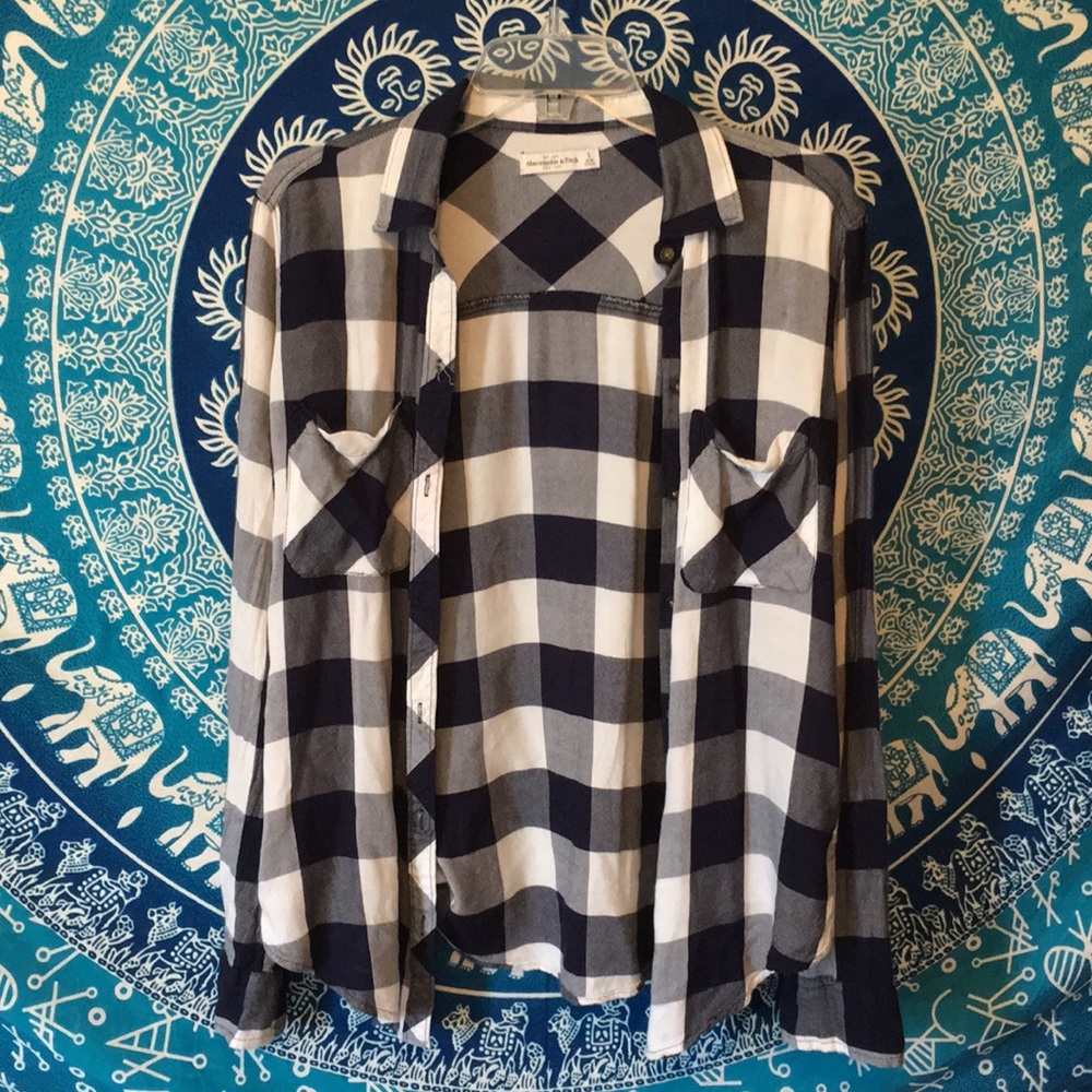 Blue and White Flannel